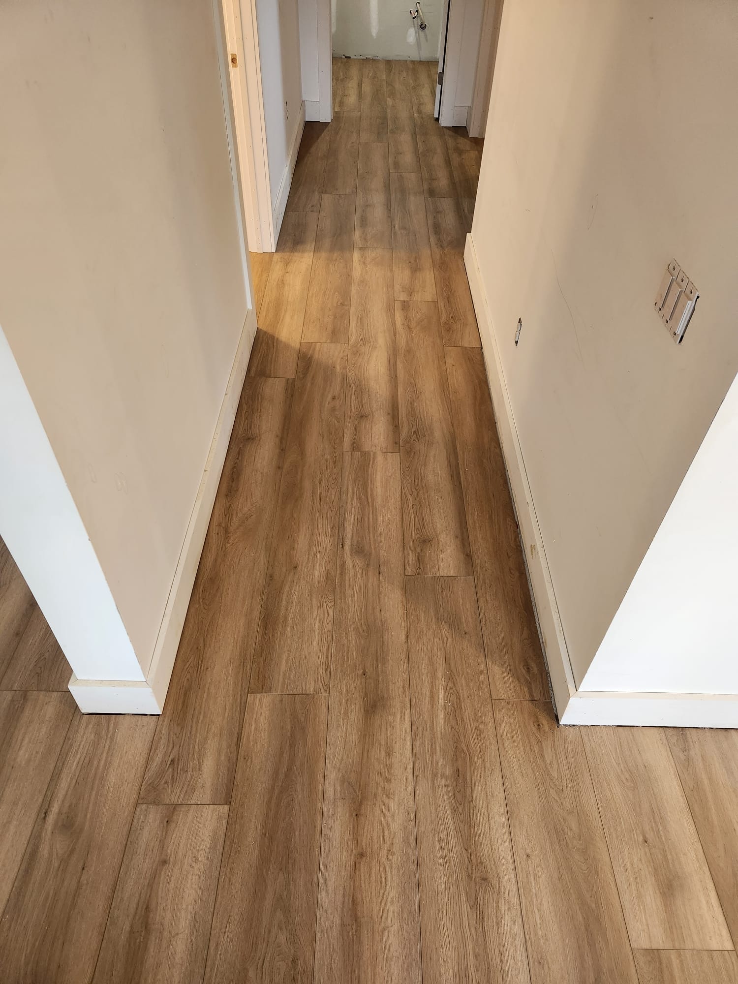 After hallway flooring project