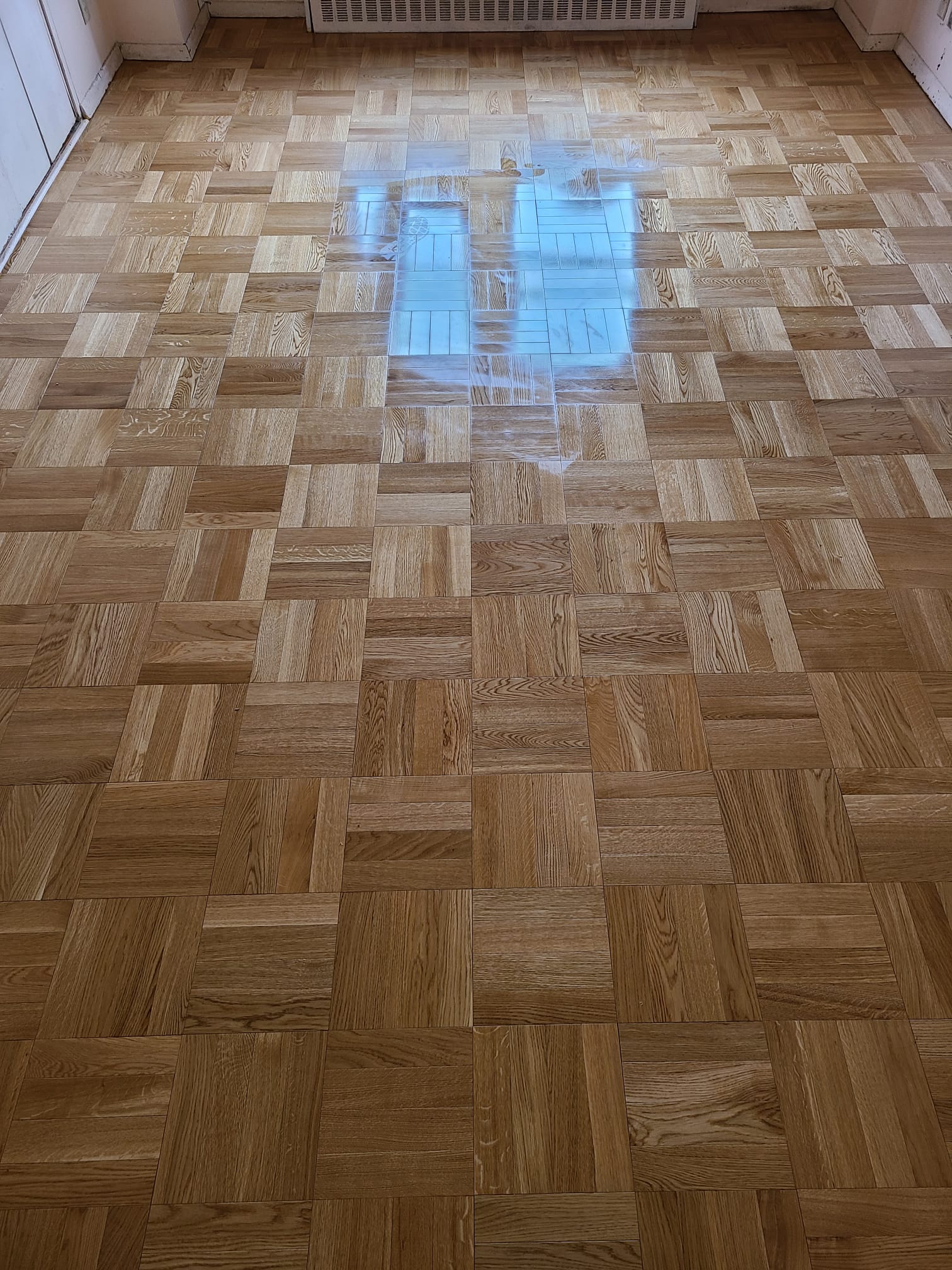 Light vinyl plank flooring project